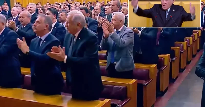 Bahçeli kürsüden İmralı ziyaretini sordu, salonda alkış koptu