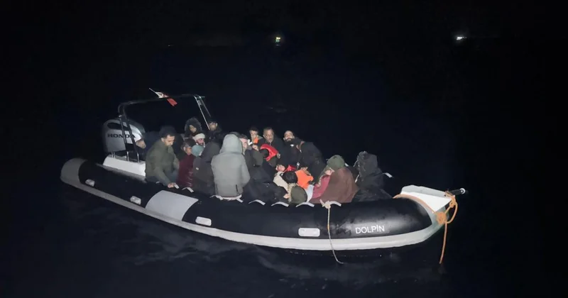 Muğla açıklarında 31 düzensiz göçmen kurtarıldı