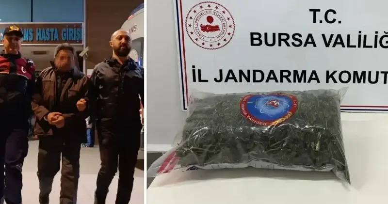 Samanlıkta kurumaya bırakılan 4 kilo esrar ele geçirildi Bursa Haberleri