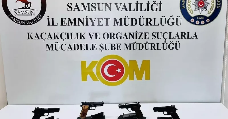 Kaçak silah operasyonunda 4 ruhsatsız tabanca ele geçirildi