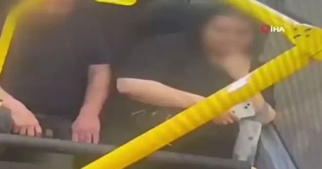 Minibüste kızı taciz etti