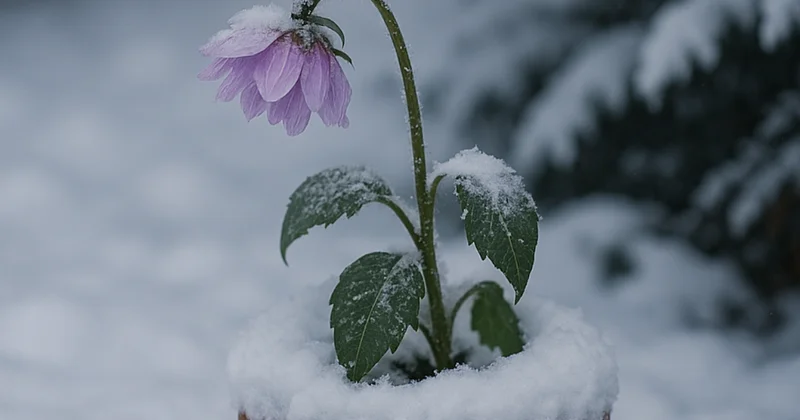 Kar altında kalan kurumuş bitkiye çiçek açtırıyor: Japonların taktiği Sözcü Gazetesi