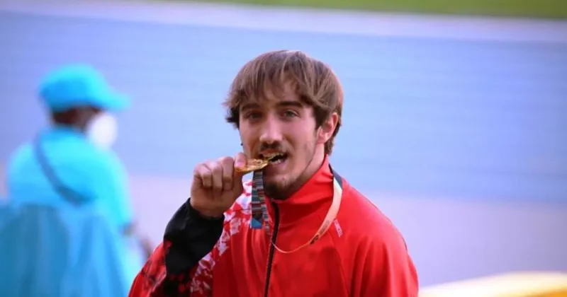 Atletizmde Berke Akçam dan altın madalya