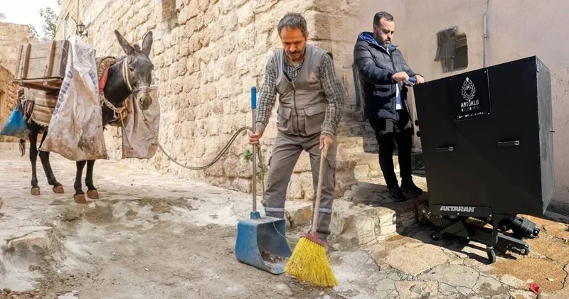 Mardin de eşeklerin çöp taşıma devri sona eriyor: Paletli aracın saha testi tamamlandı