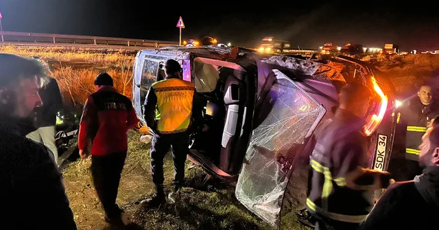Mardin de şarampole devrilen cipteki 4 kişi yaralandı Mardin Haberleri