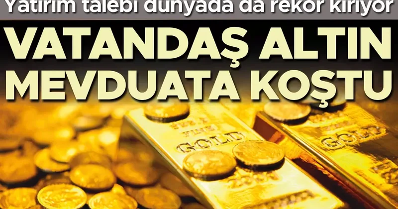 Vatandaş altın mevduata koştu