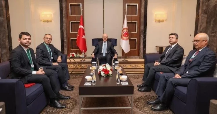 TBMM Başkanı Kurtulmuş, AGİT PA Başkanı Pons ile görüştü
