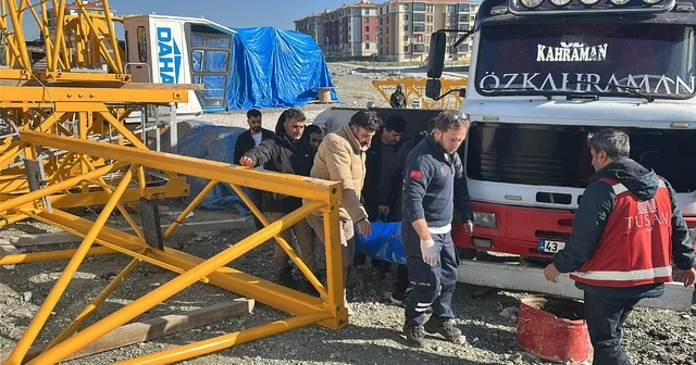 Şantiyede kule vinç kazası; 1 işçi yaralandı Kütahya Haberleri