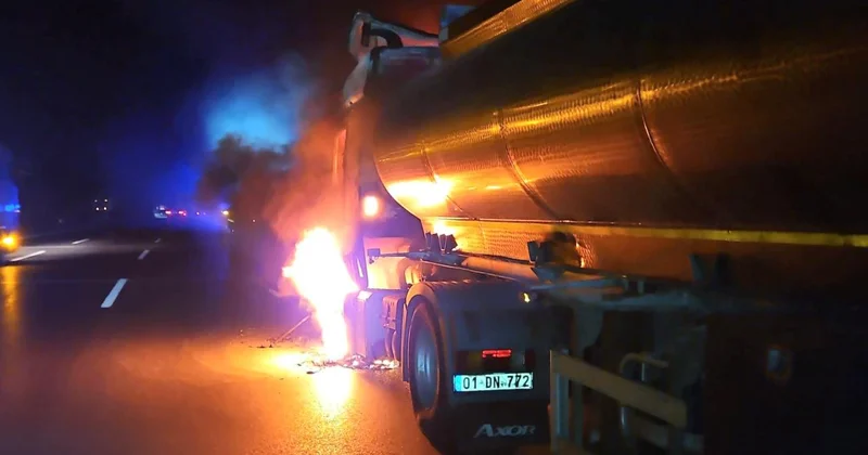 Tankerde başlayıp ormanlık alana sıçrayan yangın söndürüldü