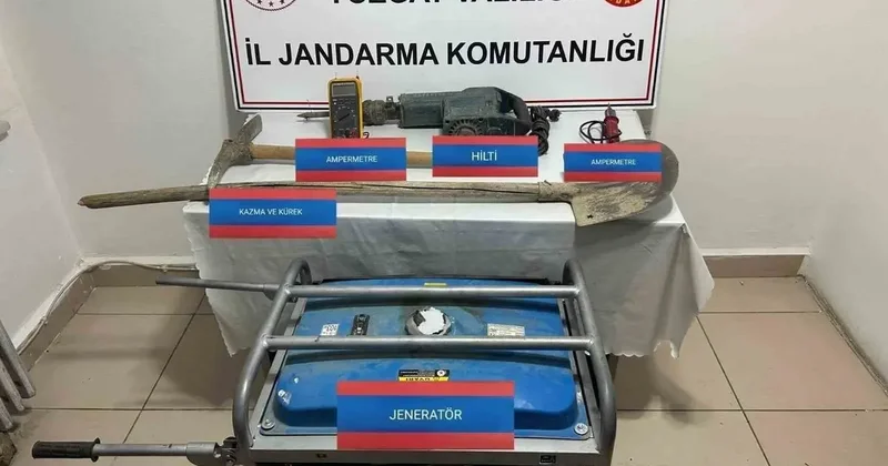 Yozgat’ta kaçak kazı yaparken suçüstü yakalandı