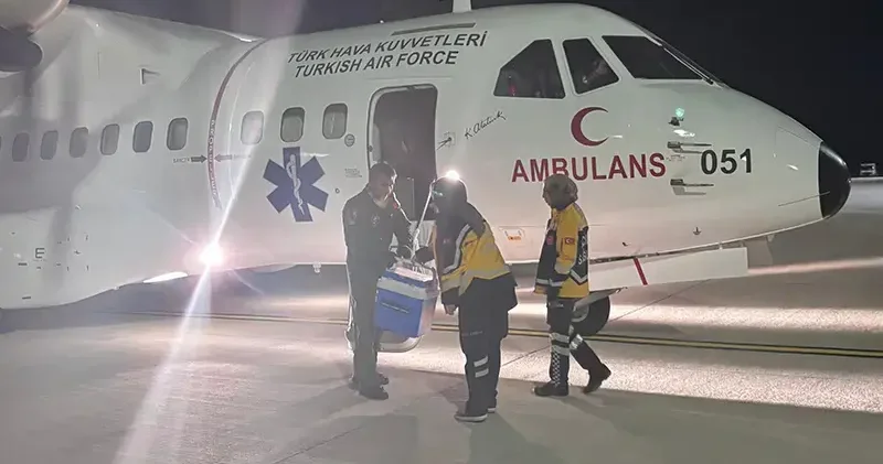 MSB: Hava Kuvvetleri ne ait uçakla Adana dan Malatya ya karaciğer grefti ulaştırıldı