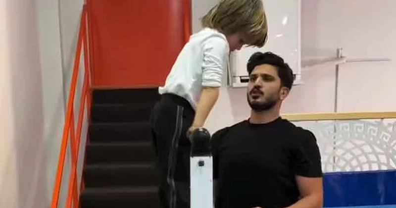 Kıvanç Tatlıtuğ un oğlu Kurt Efe nin spor yaptığı anlar gündem oldu Sözcü Gazetesi