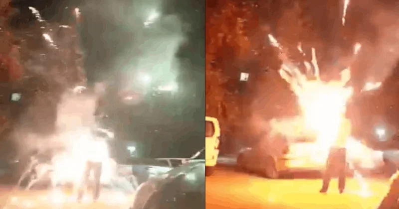 Korkunç anlar: Ateşlediği havai fişek elinde patladı! Sözcü Gazetesi