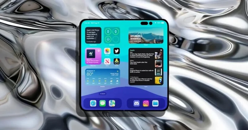 Apple ın ilk katlanabilir iPhone u sızdı! Tasarımda radikal değişiklik...