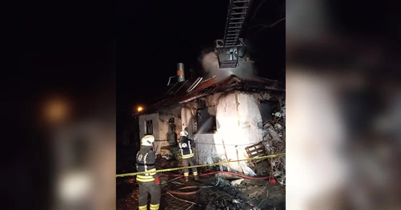 Konya da ev yangını 1 can aldı