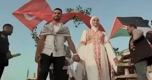 Gazze’de 200 çift dünyaevine girdi: Şimdi birlik zamanı VİDEO İZLE