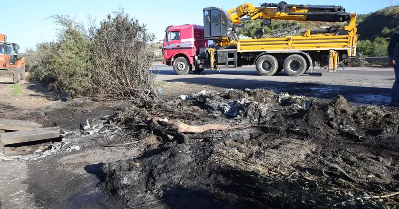 Hatay da korkunç kaza: Yanan TIR da 2 kişi can verdi!