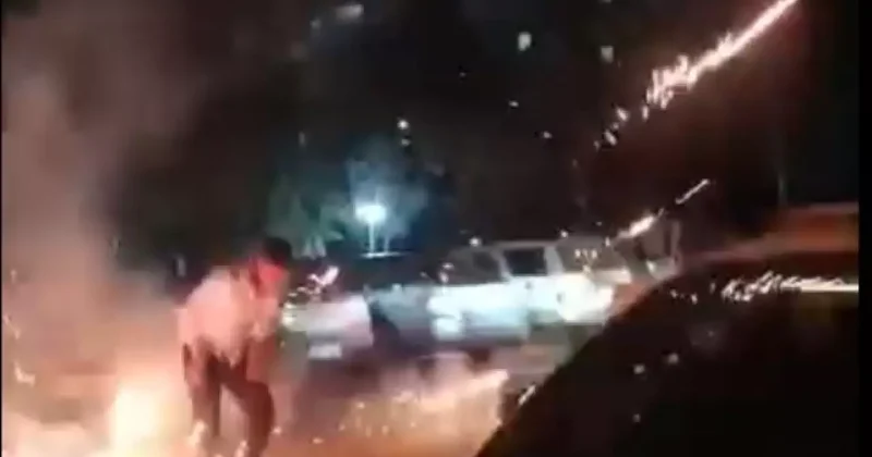 Düğün sonrası dehşet: Havai fişek elinde patladı