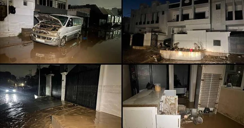 Kerkük te sel nedeniyle 300 aile yerinden edildi