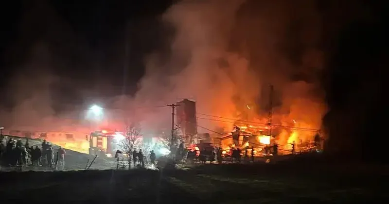 Bolu da kümes yangını