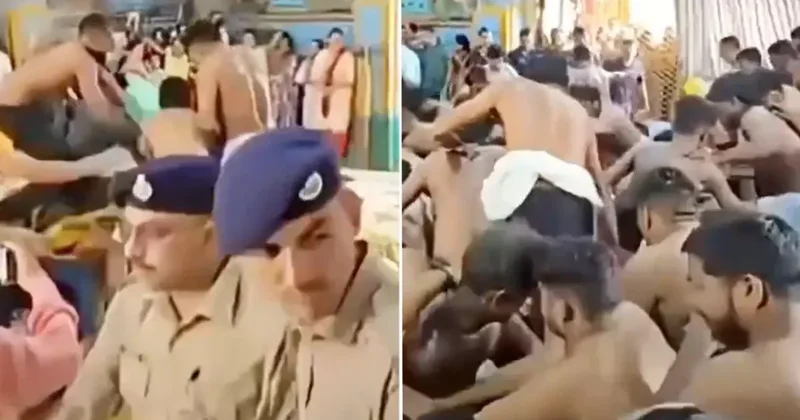 Hindistan da tapınakta izdiham: 3 ton adak yemeği dakikalar içinde yağmalandı