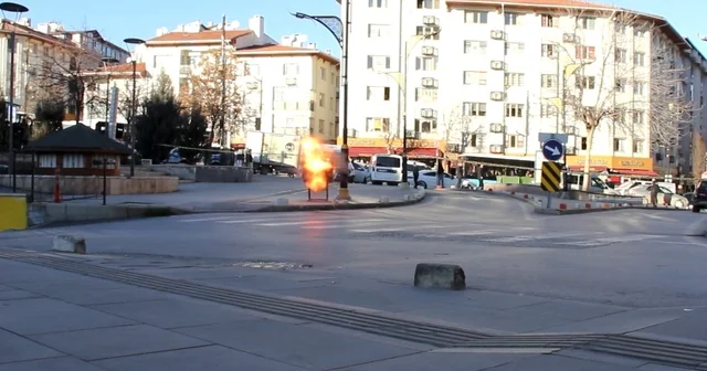 Fünyeyle patlatılan poşetten ayakkabı kutusu çıktı Sivas Haberleri