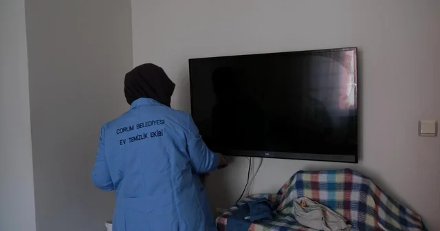 Çorum Belediyesi bu yıl 222 aileye ev temizliği hizmeti sundu Çorum Haberleri