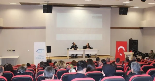 Aydın da SGK personeline kadına yönelik şiddetle mücadele semineri Aydın Haberleri