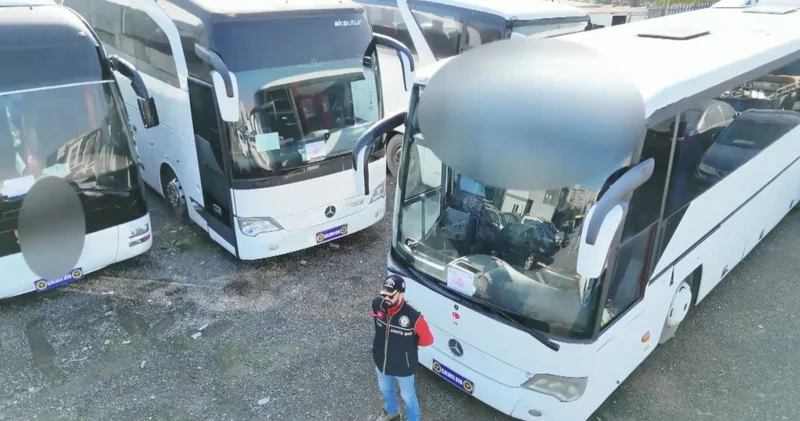Son dakika: Bu kez de Change otobüs operasyonu! 27 kişilik şebeke çökertildi