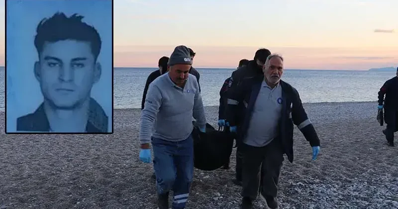 Antalya da oltaya cesedin takıldığı anlar kamerada