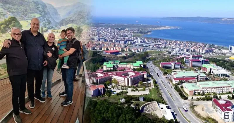 Çanakkale de şifre çalan müstahdem, üniversitenin rektörüyle aynı karede!