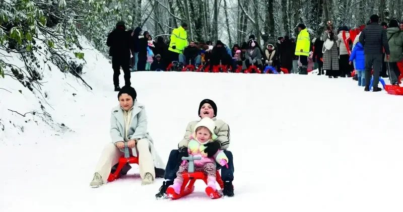 Tatil karla şenlendi Aktüel Haberleri