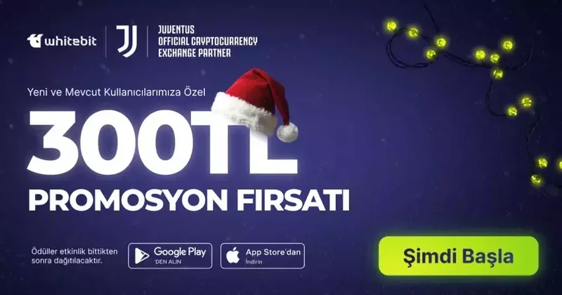 WhiteBIT TR nin 300 TL değerinde kripto para hediyeli kampanyası sürüyor