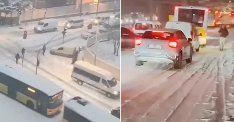İstanbul karlar altında! Araçlar yollarda kaldı, Meteoroloji ve AKOM dan yeni uyarı geldi