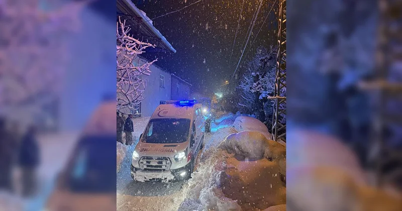 112 ekiplerinden zorlu kış şartlarında sağlık seferberliği