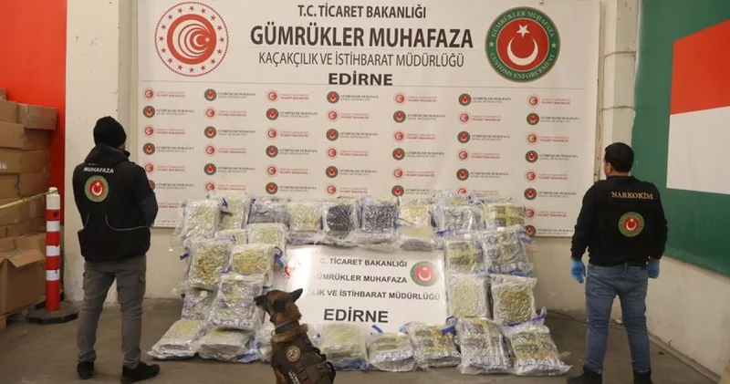 Kapıkule’de 144 kilo 732 gram esrar ele geçirildi