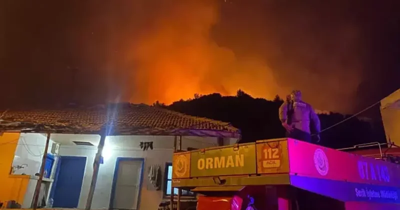 Antalya da orman yangını! Alevler yerleşim bölgelerine yaklaştı