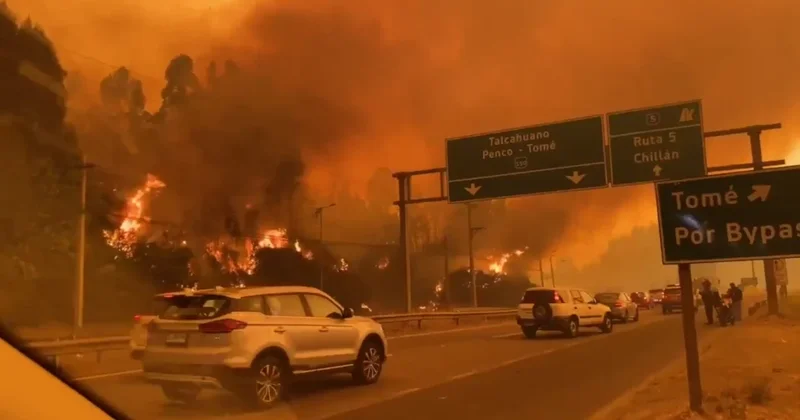 Şili de yangınlar şehirleri yutuyor: OHAL ilan edildi, ordu alevlerle savaşıyor Sözcü Gazetesi
