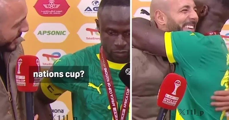 Nordin Amrabat ı karşısında gören Sadio Mane şaştı kaldı