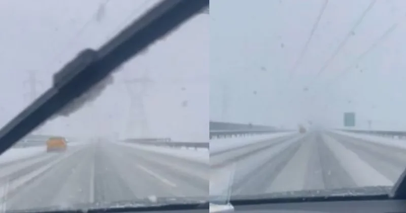 Kuzey Marmara Otoyolu kar altında kaldı! CHP li Günaydın o anları paylaştı: Ne tuzlama var ne de temizleme...