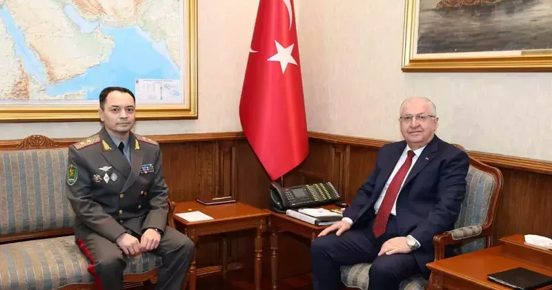 Bakan Güler, Özbek mevkidaşı Korgeneral Halmuhamedov ile bir araya geldi
