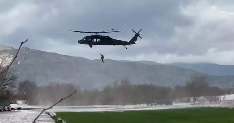 1 hafta boyunca mahsur kalmış! Tesadüfen fark edildi, helikopterle kurtarıldı