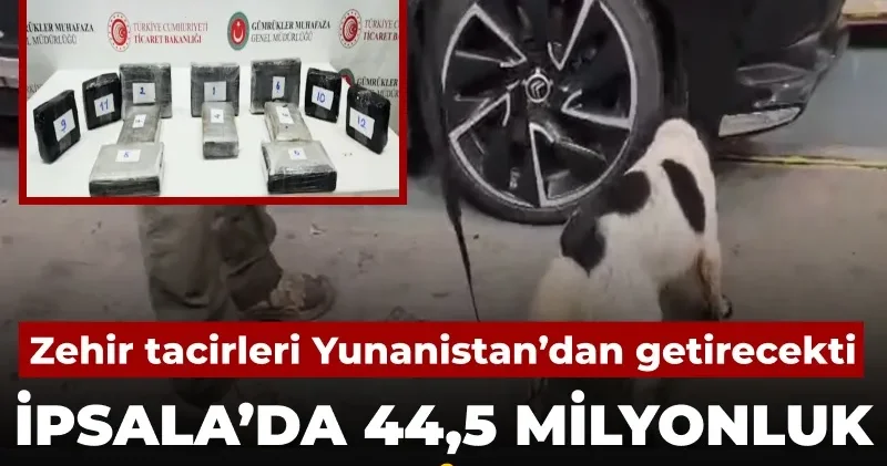 İpsala da 44,5 milyon liralık dev kokain baskını