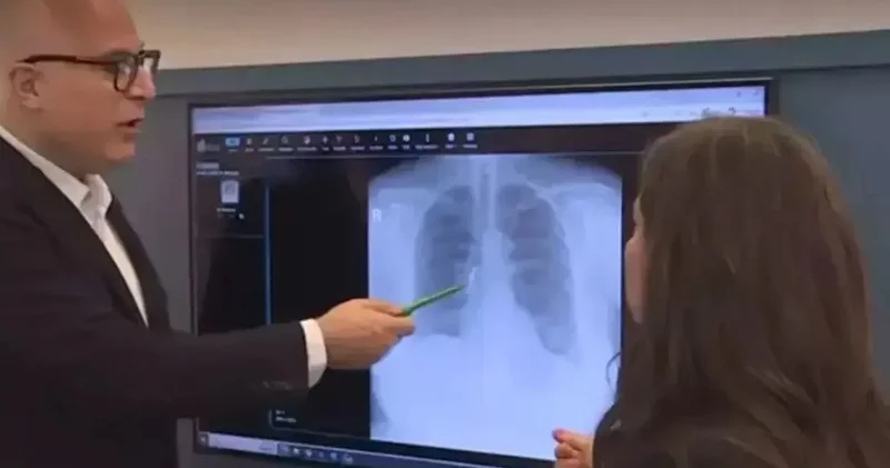 Dişleri akciğerinden çıktı