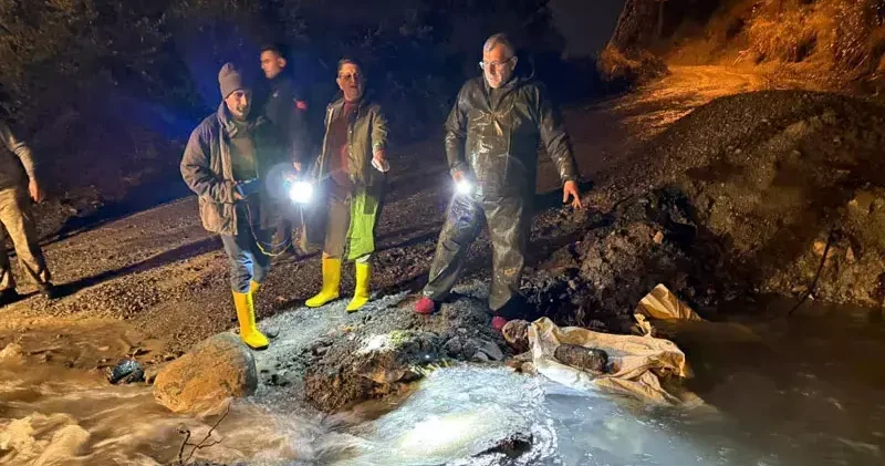Hatay da toprak kayması
