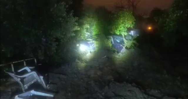 Hatay da heyelan: Ev ve araç zarar gördü Hatay Haberleri