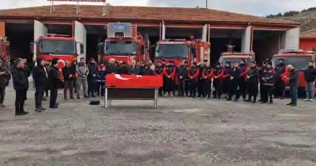 Vefat eden itfaiye personeli için cenaze töreni düzenlendi Yozgat Haberleri