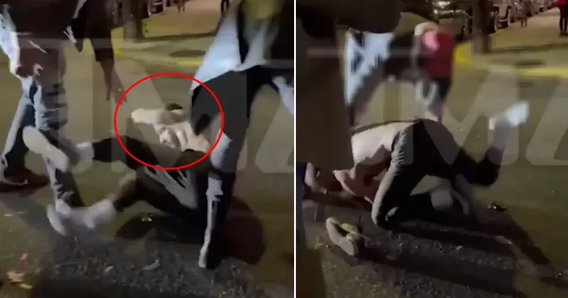 Olay görüntü! Ünlü oyuncu çıkan kavgada ağır şekilde darbedildi