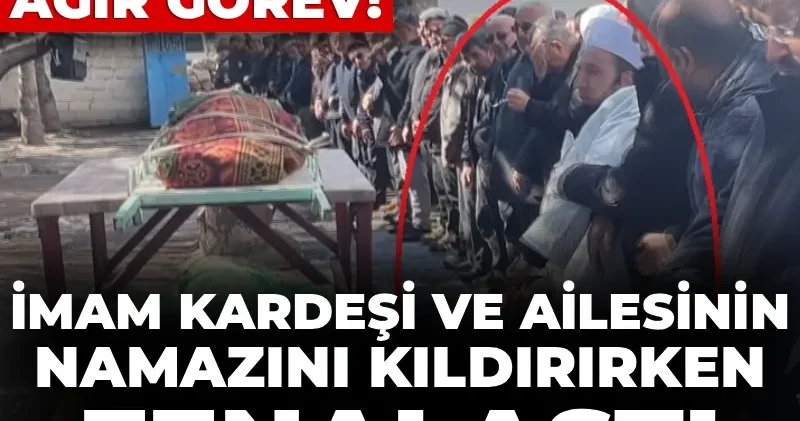 Musallada ağır görev! İmam kardeşi ve ailesinin namazını kıldırırken fenalaştı