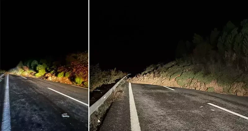 İstanbul İzmir Otoyolu toprak kayması nedeniyle ulaşıma kapandı